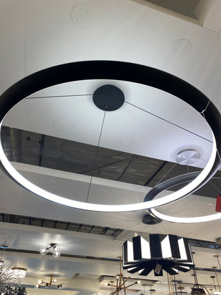 LED Pendant from the The Ring Collection in Black Finish by Modern Forms (Clearance Display, Final Sale)