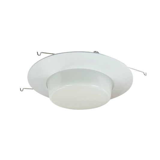 Rec Inc 6" Trim Trim by Nora Lighting - 8.00"W, White and White Shade [Nora Lighting-NP-24|ALT|1]