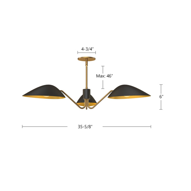 Oscar Pendant - dimension drawing 1 [Alora-PD550336MBAG|CUSTOM|1]