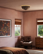 Overland 18" 3-Light Flush Mount - room setting, Urban Bronze [Alora-FM358318UB|CUSTOM|1]