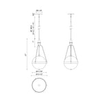 Harmony Pendant - dimension drawing 2 [Alora-PD406414BGWC|CUSTOM|2]