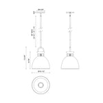 Waldo Pendant - dimension drawing 2 [Alora-PD411311AG|CUSTOM|2]