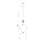 Celia 8" Pendant - dimension drawing 2 [Alora-PD415308BGOP|CUSTOM|2]