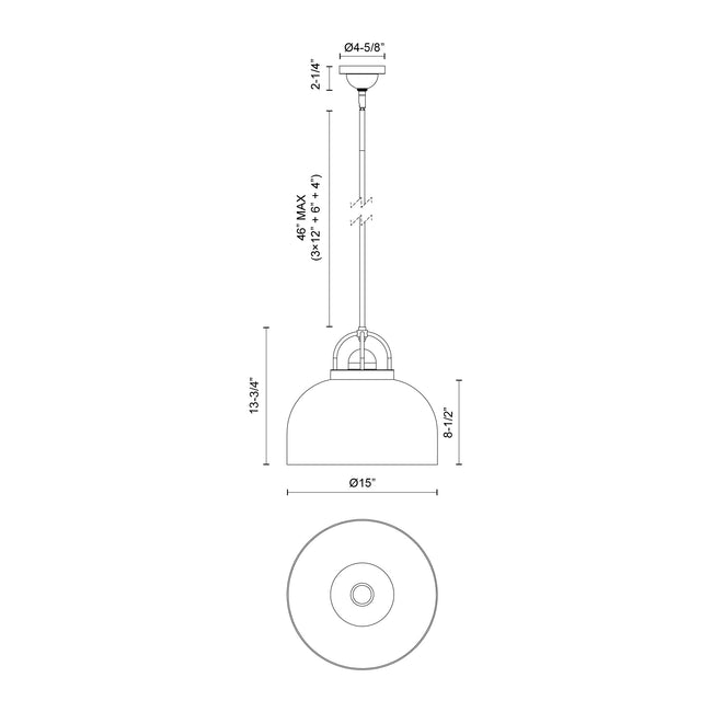 Lancaster Pendant - dimension drawing 2 [Alora-PD461101AG|CUSTOM|2]