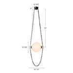 Petra 10" LED Pendant - dimension drawing [Alora-PD372010UBCDG|CUSTOM|1]