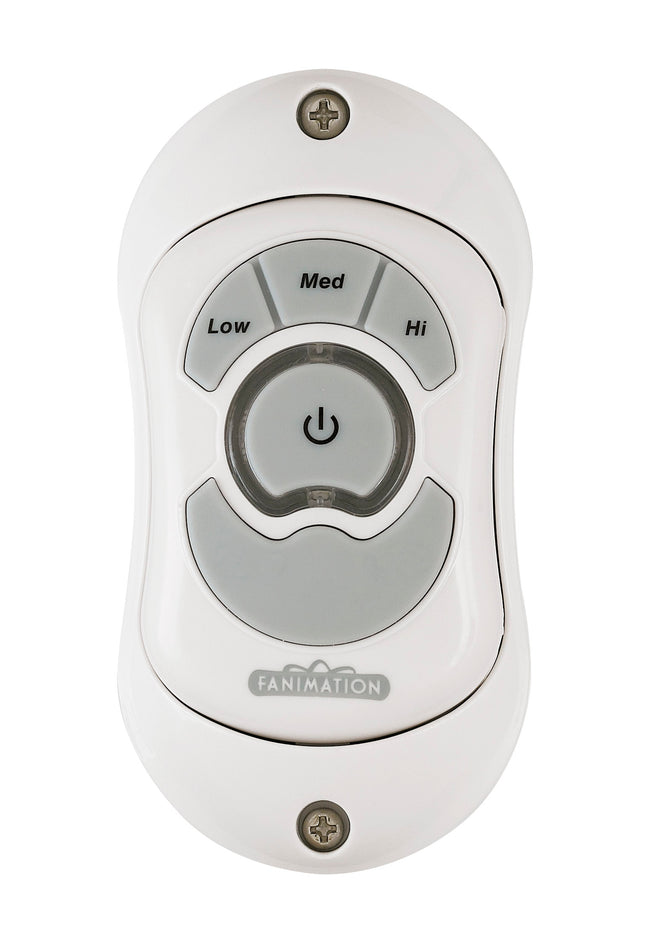 Fanimation RC110WH Hand Held Remote for Extraordinaire Ceiling Fan - WH: product photo [Fanimation-RC110WH|CUSTOM|1]
