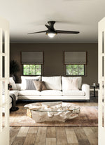 Rubio-H 54" LED Ceiling Fan - room setting, Matte Black [Alora-HF522054MB|CUSTOM|2]
