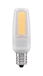 Satco 4W (35W Equivalent) T4 LED Bulb, E12 Candelabra Base, 5000K, 80+ CRI, Dimmable, Damp Rated, Frost with Frost Glass, alternate view [Satco-S11213|CUSTOM|1]