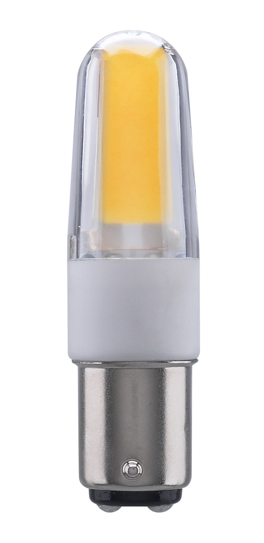Satco 4W (35W Equivalent) T4 LED Bulb, BA15d Base, 3000K, 80+ CRI, Dimmable, Damp Rated, alternate view [Satco-S11214|CUSTOM|1]