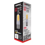 Satco 4W (35W Equivalent) T4 LED Bulb, BA15d Base, 3000K, 80+ CRI, Dimmable, Damp Rated, alternate view [Satco-S11214|CUSTOM|4]