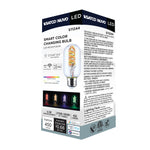 Satco 5.5W (40W Equivalent) T14 LED Bulb, E26 Medium Base, Selectable 2700K-5000K, 90+ CRI, Dimmable, Damp Rated, Clear, alternate view [Satco-S11244|CUSTOM|2]