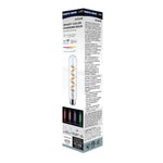 Satco 5.5W (40W Equivalent) T9 Tubular LED Bulb, E26 Medium Base, Selectable 2700K-5000K, 90+ CRI, Dimmable, Damp Rated, Clear, alternate view [Satco-S11246|CUSTOM|5]