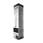 Satco 5.5W (40W Equivalent) T9 Tubular LED Bulb, E26 Medium Base, Selectable 2700K-5000K, 90+ CRI, Dimmable, Damp Rated, Clear, alternate view [Satco-S11246|CUSTOM|6]
