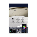 Satco LED Gimbaled Downlight, RGB & Tunable White, Round, Starfish IOT, 120-277V, White / 4 Inch / 9 Watt, 650 Lumens, alternate view [Satco-S11293|CUSTOM|4]