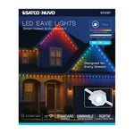 Satco Starfish, 50 Foot LED Eave String Light, RGBTW, 120V, Remote Included, White, alternate view [Satco-S11297|CUSTOM|1]