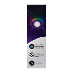 Satco Starfish, 50 Foot LED Eave String Light, RGBTW, 120V, Remote Included, White, alternate view [Satco-S11297|CUSTOM|3]
