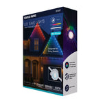 Satco Starfish, 50 Foot LED Eave String Light, RGBTW, 120V, Remote Included, White, alternate view [Satco-S11297|CUSTOM|5]