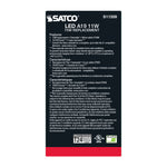 Satco 11W (75W Equivalent) A19 Standard LED Filament Bulb, E26 Medium Base, 2700K, 90+ CRI, Dimmable, Damp Rated, alternate view [Satco-S11359|CUSTOM|4]