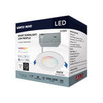 Satco LED Direct Wire, Low Profile Downlight, Round, Starfish IOT, Tunable White and RGB, 120V, 4 Inch / 9 Watt, alternate view [Satco-S11560|CUSTOM|2]