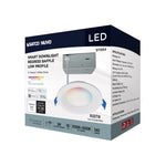 Satco LED Direct Wire, Low Profile Regress Baffle Downlight, Round, Starfish IOT, 4 Inch / 9 Watt, alternate view [Satco-S11564|CUSTOM|1]