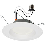 Satco LED Downlight Retrofit, 120V, Dimmable, 5-6 Inch / White / 12.5 Watt, 2700K, alternate view [Satco-S11642|CUSTOM|1]