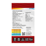 Satco 6W (40W Equivalent) A19 Standard LED Bulb, E26 Medium Base, Selectable 2700K-5000K, 90+ CRI, Damp Rated, Single (Box), alternate view [Satco-S11770R1|CUSTOM|3]