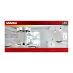 Satco 6W (40W Equivalent) A19 Standard LED Bulb, E26 Medium Base, Selectable 2700K-5000K, 90+ CRI, Damp Rated, 4-Pack (Box), alternate view [Satco-S11774R1|CUSTOM|2]