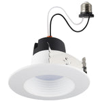 Satco Deep Baffle, CCT-Selectable Recessed LED Downlight, 4 Inch / 7 Watt, alternate view [Satco-S11844|CUSTOM|1]