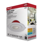 Satco LED, Fire Rated, Direct Wire Directional Downlight, Round, Dimmable, 120V, 6 Inch / 15 Watt, alternate view [Satco-S11881|CUSTOM|7]