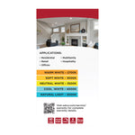 Satco Field Selectable LED Downlight Retrofit, Deep Baffle, Square, 120V, 5-6 Inch / 8/10.5/13.5 Watt, 27K/30K/35K/40K/50K CCT, alternate view [Satco-S11885|CUSTOM|5]