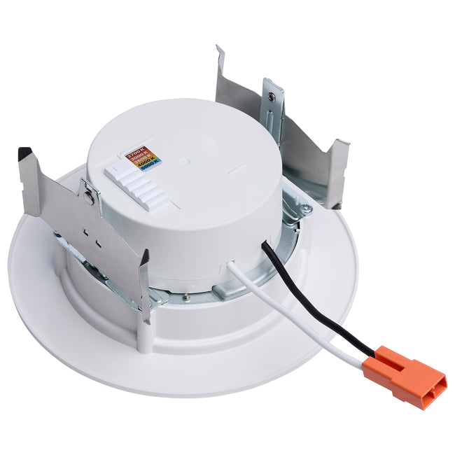 Satco LED Downlight Retrofit, Regressed Wafer, Round, CCT Selectable, 4 Inch / 8 Watt, 27K/30K/35K/40K/50K CCT, alternate view [Satco-S11891|CUSTOM|1]