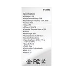 Satco 6.5W (50W Equivalent) T6 Tubular LED Bulb, G8 Base, 3000K, 80+ CRI, Dimmable, Damp Rated, Clear, alternate view [Satco-S12326|CUSTOM|4]