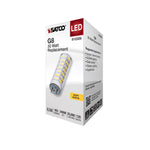 Satco 6.5W (50W Equivalent) T6 Tubular LED Bulb, G8 Base, 3000K, 80+ CRI, Dimmable, Damp Rated, Clear, alternate view [Satco-S12326|CUSTOM|6]