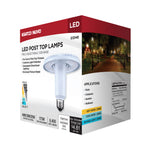 Satco 40/30/20W Corncob LED Bulb, E26 Medium Base, Selectable 3000K-5000K, 80+ CRI, IP65, Dimmable, Wet Rated, Clear with Translucent Glass, alternate view [Satco-S13148|CUSTOM|6]
