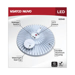 Satco 60/45/36W Corncob LED Bulb, EX39 Base, Selectable 3000K-5000K, 80+ CRI, IP65, Dimmable, Wet Rated, Clear with Translucent Glass, alternate view [Satco-S13149|CUSTOM|2]