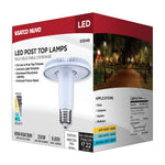Satco 60/45/36W Corncob LED Bulb, EX39 Base, Selectable 3000K-5000K, 80+ CRI, IP65, Dimmable, Wet Rated, Clear with Translucent Glass, alternate view [Satco-S13149|CUSTOM|7]