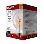 Satco 5.5W (40W Equivalent) G30 Globe LED Filament Bulb, E26 Medium Base, 2000K, 90+ CRI, Dimmable, Wet Rated, alternate view [Satco-S14213|CUSTOM|1]