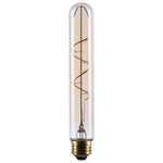 3.5 Watt (40 Watt Equivalent) E26 T9 300L 120V LED 2000k Light Bulb by Satco - Clear Amber, 90+ [Satco-S14229|MAIN]
