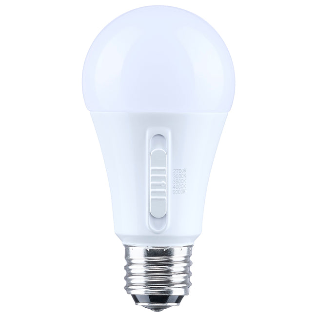 13.5 Watt (100 Watt Equivalent) E26d A19 1100L 120V LED 2700k Three Way Light Bulb by Satco - Frost with Frosted Glass, 80+ [Satco-S14396|MAIN]