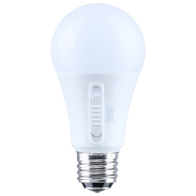 13.5 Watt (100 Watt Equivalent) E26d A19 1100L 120V LED 2700k Three Way Light Bulb by Satco - Frost with Frosted Glass, 90+ [Satco-S14404|MAIN]