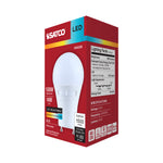 Satco 14W (100W Equivalent) A19 Standard LED Bulb, GU24 Base, Selectable 2700K-5000K, 90+ CRI, Shatter Resistant, Dimmable, Damp Rated, alternate view [Satco-S15225|CUSTOM|6]