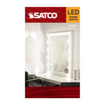 Satco 4W (40W Equivalent) G16.5 Globe LED Filament Bulb, E12 Candelabra Base, 2700K, 90+ CRI, Dimmable, Wet Rated, Single (Box), alternate view [Satco-S21204|CUSTOM|4]