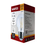 Satco 4W (40W Equivalent) G16.5 Globe LED Filament Bulb, E26 Medium Base, 2700K, 90+ CRI, Dimmable, Wet Rated, Single (Box), alternate view [Satco-S21215|CUSTOM|10]