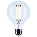 Satco 4.5W (40W Equivalent) G25 Globe LED Filament Bulb, E26 Medium Base, 2700K, 90+ CRI, Dimmable, Wet Rated, Clear / Single (Box), alternate view [Satco-S21226|CUSTOM|2]