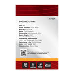 Satco 4.5W (40W Equivalent) G25 Globe LED Filament Bulb, E26 Medium Base, 2700K, 90+ CRI, Dimmable, Wet Rated, Clear / Single (Box), alternate view [Satco-S21226|CUSTOM|5]