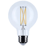 Satco 4.5W (40W Equivalent) G25 Globe LED Filament Bulb, E26 Medium Base, 2700K, 90+ CRI, Dimmable, Wet Rated, Clear / Single (Box), alternate view [Satco-S21226|CUSTOM|1]