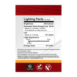 Satco 4.5W (40W Equivalent) G25 Globe LED Filament Bulb, E26 Medium Base, 2700K, 90+ CRI, Dimmable, Wet Rated, Clear / 2-Pack (Box), alternate view [Satco-S21242|CUSTOM|5]
