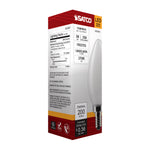 Satco 3W (25W Equivalent) B11 Torpedo LED Filament Bulb, E12 Candelabra Base, 2700K, 90+ CRI, Dimmable, Wet Rated, Frost / Single (Box), alternate view [Satco-S21263|CUSTOM|1]