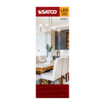 Satco 4W (40W Equivalent) B11 Torpedo LED Filament Bulb, E12 Candelabra Base, 2700K, 90+ CRI, Dimmable, Wet Rated, Clear / Single, alternate view [Satco-S21264|CUSTOM|6]