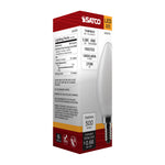 Satco 5.5W (60W Equivalent) B11 Torpedo LED Filament Bulb, E12 Candelabra Base, 2700K, 90+ CRI, Dimmable, Wet Rated, Frost / Single (Box), alternate view [Satco-S21278|CUSTOM|7]